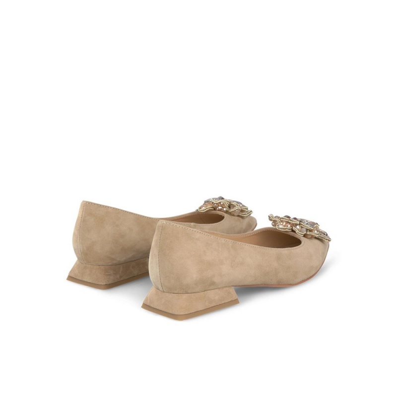 Ballerine Alma En Pena Sharp Point Kaki Femme | OKE-24151891